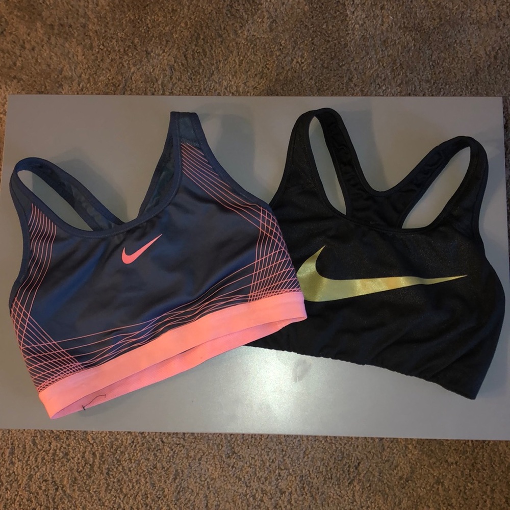 Two Nike sports bras